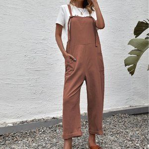 🌟 2/$10 SHEIN Solid Dual Pocket Suspender Jumpsuit